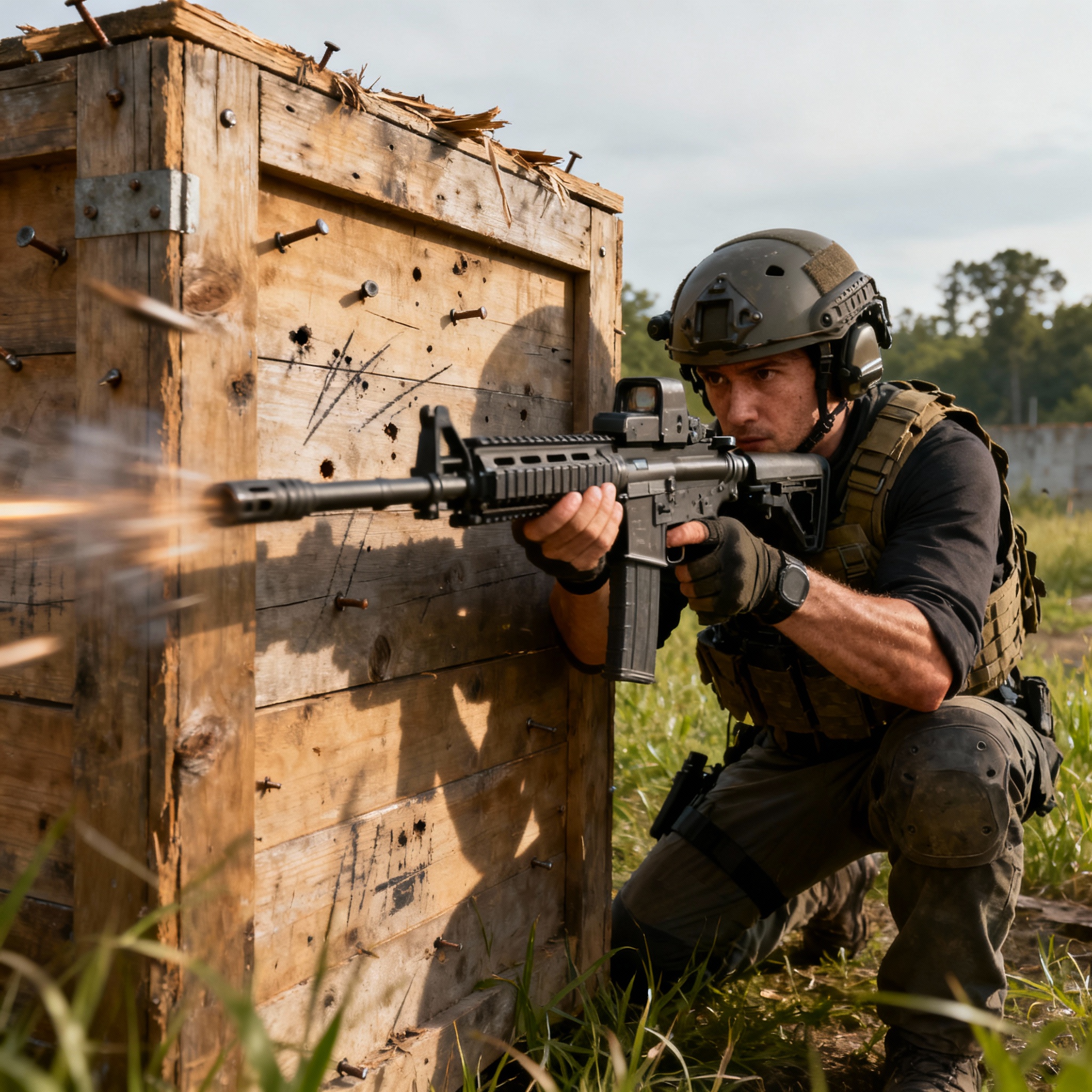 strzelnie zza zasłony, techniki